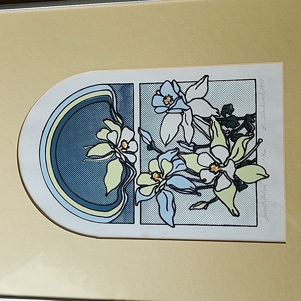 VINTAGE E. HARDWICK 1978 "SCINTILLATION" SIGNED # & FRAMED  PRINT 13.5" x 18.5" - Picture 2 of 12